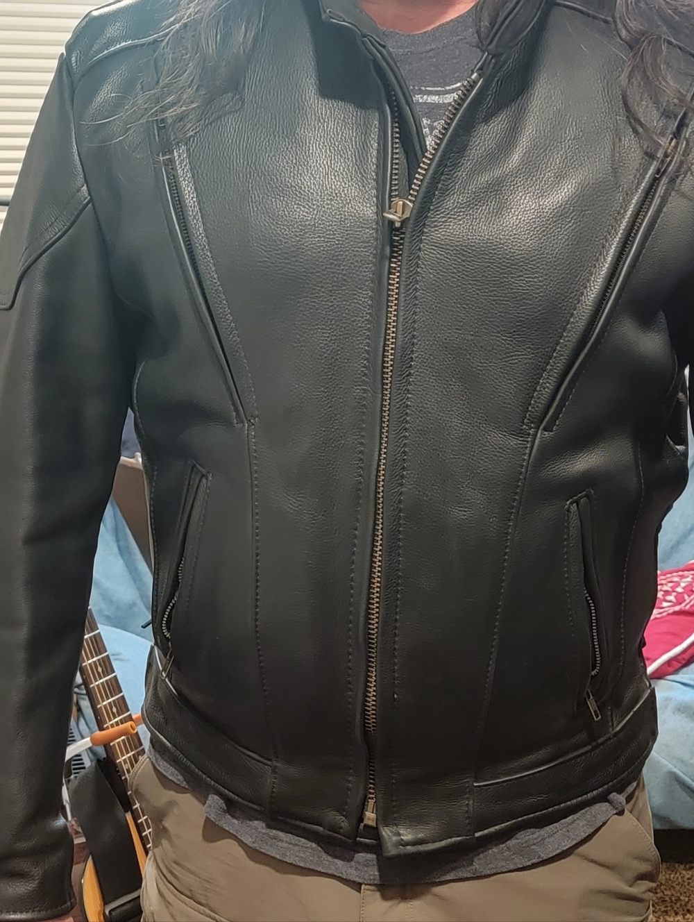 Classic Leather Biker Jacket